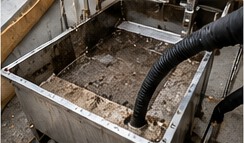 Accessible drain and pan cleaning