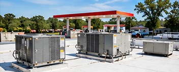 Commercial rooftop air conditioning units
